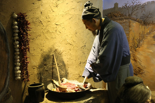 古代生活场景 平遥牛肉博物馆