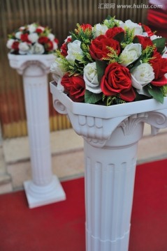 玫瑰花柱