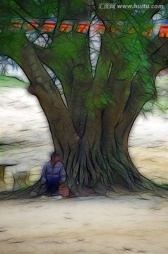 抽象畫 無框畫 抽象風(fēng)景