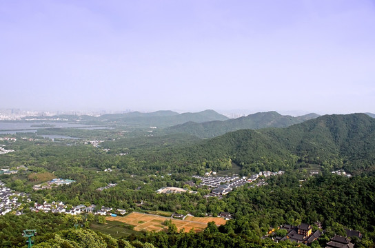 杭州西湖灵隐景区全景