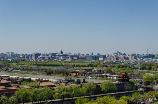 北京故宫 紫禁城 北京俯瞰