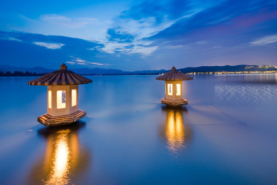 杭州西湖夜景