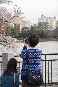 风景区 游客拍照