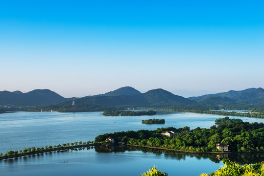 杭州西湖全景