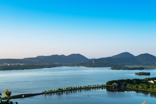 杭州西湖全景