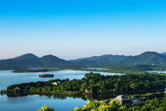 杭州西湖全景