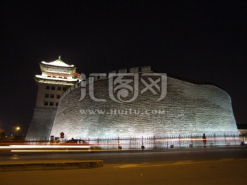 北京德胜门夜景