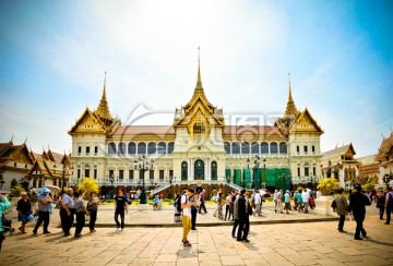 泰国曼谷大皇宫全景