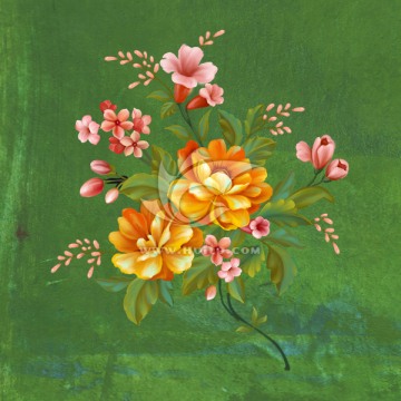 花無框畫