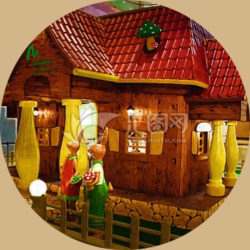 小木屋裝飾畫