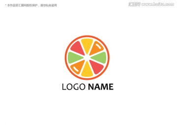 logo设计 桔子 食品