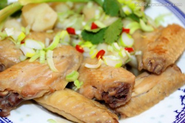 中国菜 鸡翅 食物 菜牌
