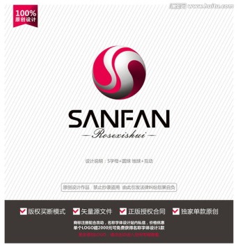 S字母LOGO設計 S英文標志