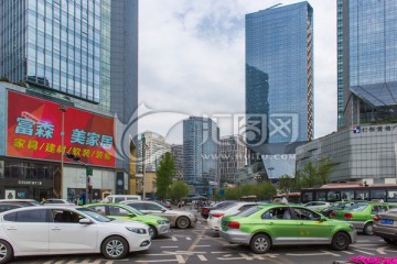 成都人民南路街景