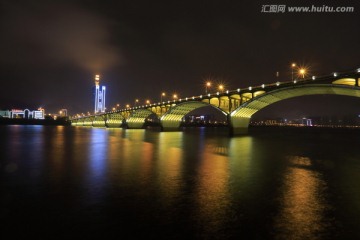 长沙 橘子洲大桥 夜景