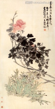 牡丹水仙圖