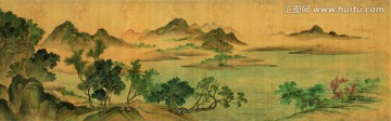 惲壽平 山水畫 湖山春暖圖