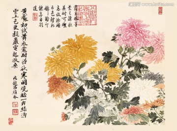 花卉国画 花鸟国画