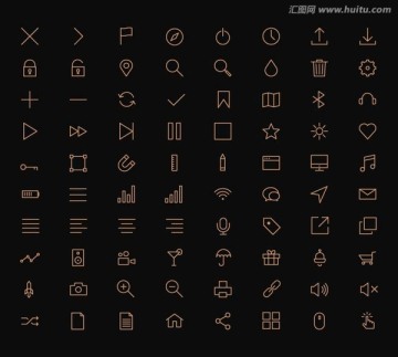 線性UI圖標(biāo)素材