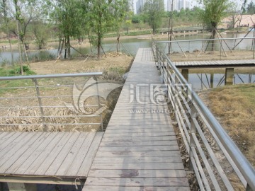 木地板 木栈道 湿地木栈道