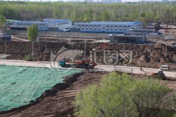 地铁建设工地