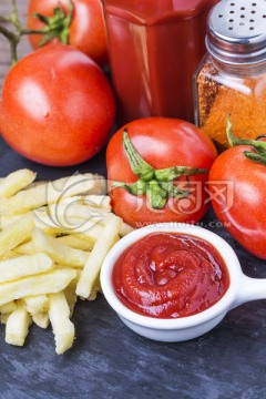 番茄酱和薯条
