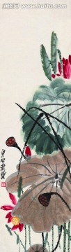齊白石 花卉?chē)?guó)畫(huà)
