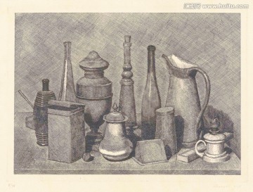 抽象靜物油畫 莫蘭迪高清作品