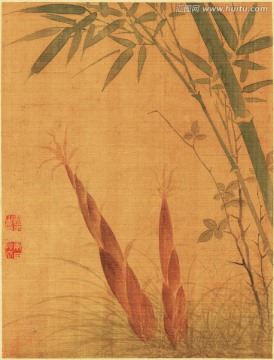 花草水墨國畫 惲南田高清掃描件