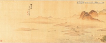 水墨山水國畫 惲南田高清掃描件