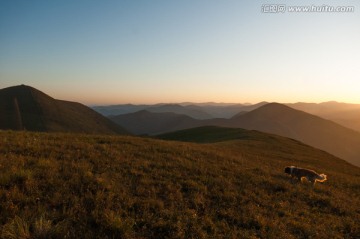 清晨的山顶