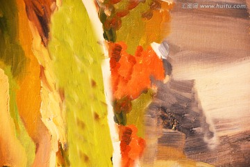 抽象無框畫畫