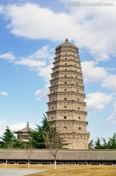 陕西宝鸡扶风法门寺舍利塔