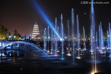 大雁塔 音乐喷泉
