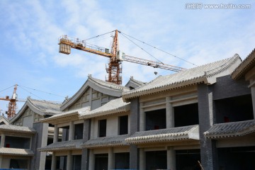 仿古建筑工地