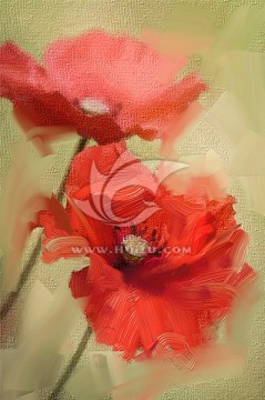 花 油畫（未分層）