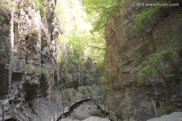 石壁 山中阶梯