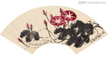齊白石 扇頁 牽?；? style=