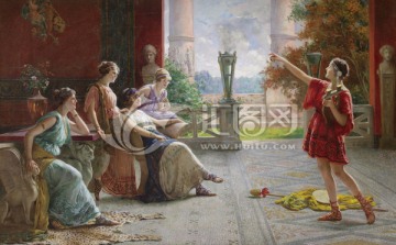 歐洲古典人物油畫