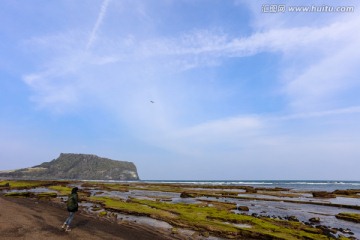 韩国济州岛城山日出峰风景