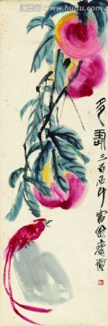 齊白石 多壽圖