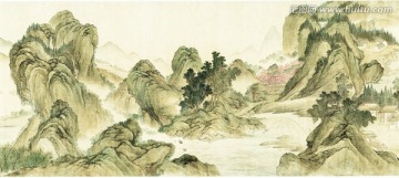 國(guó)畫(huà)仿古山水