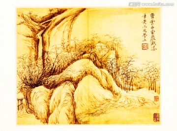 國畫仿古山水