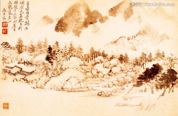 国画山水画