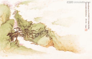 國畫仿古山水