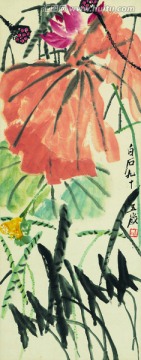 齊白石 荷花圖
