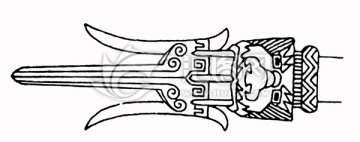 中國上古神獸 描線素材 睚眥