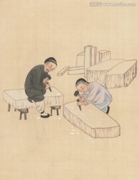 古代街頭行當(dāng)圖