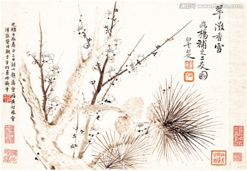 清 惲壽平 花卉十開