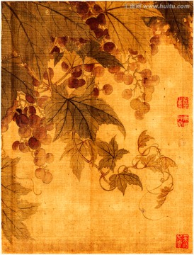 惲壽平 國畫豎屏